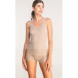 Oscalito, hemdje, wol/zijde, Taupe, M