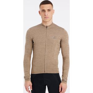 Protest Prtbrasvel - Fietsshirt Heren - Lange mouwen - Stretch - Reflecterend detail – Sandy Brown