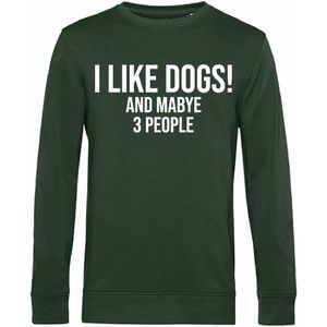 7431 - Sweater - I Like Dogs-Forest Green-S