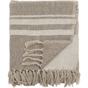 Bloomingville Lugo plaid, bruin, gerecycled katoen