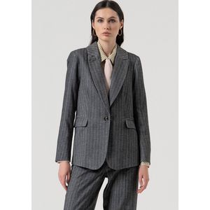 Fracomina - Blazer - Grijs - S (36)