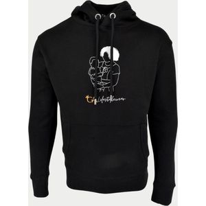 GA Lifestylewear - Personalized Embroidery Hoodie Outline | Size L | Black
