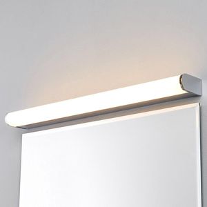 Lindby - Wandlamp - 1licht - Metaal, acryl - H: 4 cm - chroom, wit - Inclusief lichtbron