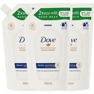 Dove - Moisturising Hand Wash - Eco Refill - 500 ml - Diep Voedend