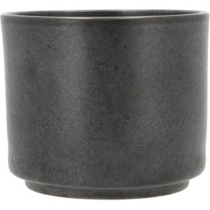 Villa Collection - Bloempot - Black Metallic - Aardewerk - 17 x 15 cm