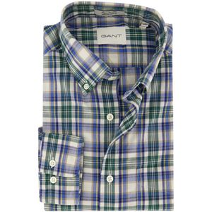 Gant - Regular Fit - Casual Overhemd - Blauw - Katoen