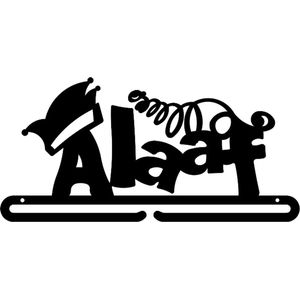 ALAAF Medaillehanger zwarte coating - staal - (35cm breed) - Nederlands product - sportcadeau - topkado - medalhanger - medailles - Carnaval – optocht - muurdecoratie