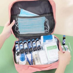 Reisapotheek Tas - 2 Stuks - Waterdichte Draagbare Geneesmiddelen Tas - Grote Capaciteit Noodtas voor Thuis - Kantoor - Reizen - Groen - Classic