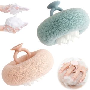 Gsedaox-Badspons-2 stuks-Badsponsen-11×9 cm-Badbal-Groen en roze