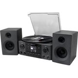 Soundmaster MCD1950 SW - Stereo Set - Platenspeler DAB+ FM Bluetooth USB CD - Zwart