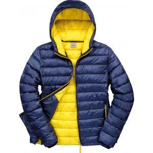 Result Mens Snow Bird Hooded Jacket R194M - Navy / Yellow - S