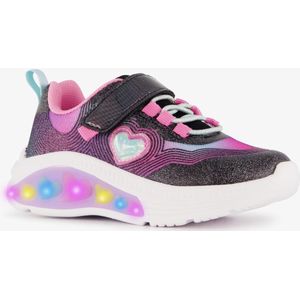 Blue Box meisjes sneakers met lichtjes zwart roze - Maat 32