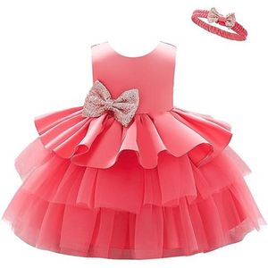 Chique Bruidsmeisjesjurk voor Meisjes in Diverse Kleuren – Geschikt voor Feestelijke Gelegenheden van 9 Maanden tot 6 Jaar