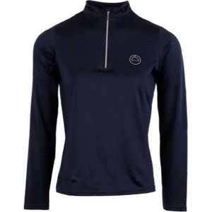 Montar Everly Junior Polo Longsleeve Crystal Logo - maat 140 - Navy