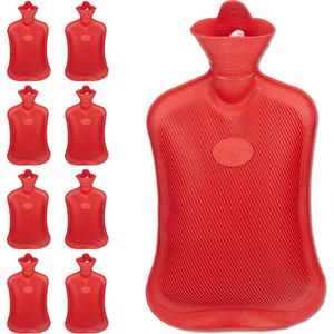 9x kruik 2 l - warmwaterkruik - warmtekruik - waterkuik - bedkruik - rubber
