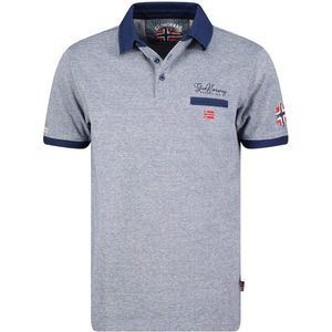 Geographical Norway Denim Polo Shirt Blauw Kola - L