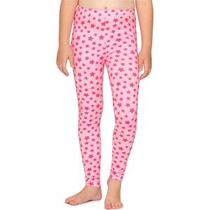 Merry Style Meisjes Lange Legging - van Katoenen - Vrijetijdsbroek - Sport - MS-MS10-337-LE-new - Roze/Sterne - 140