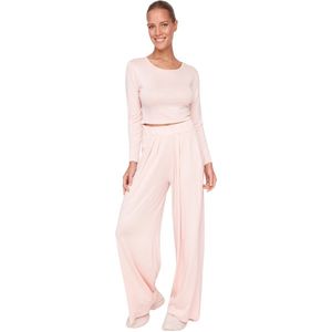 Trendyol Zwarte Viscose Gebreide Pyjamaset Twoaw21Au0034