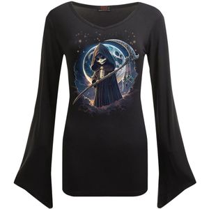 Spiral Reaperette Dames Shirt met lange mouwen - zwart - M