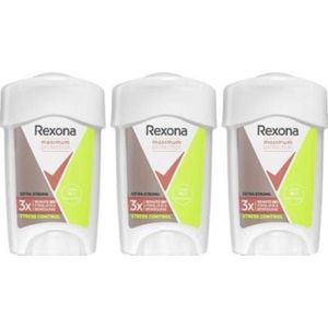 Rexona - Maximum Protection Stress Control - Antitranspirant - 3x45 ml