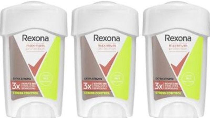 Rexona - Maximum Protection Stress Control - Antitranspirant - 3x45 ml