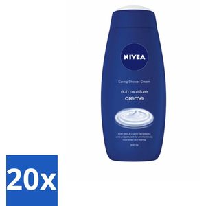 NIVEA - Douchecrème - Rijke Hydratatie - Voedend Huidgevoel - 500 ml - Bulkverpakking - 20 stuks