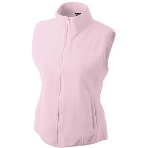 James and Nicholson Vrouwen/dames Microfleece Vest (Lichtroze)