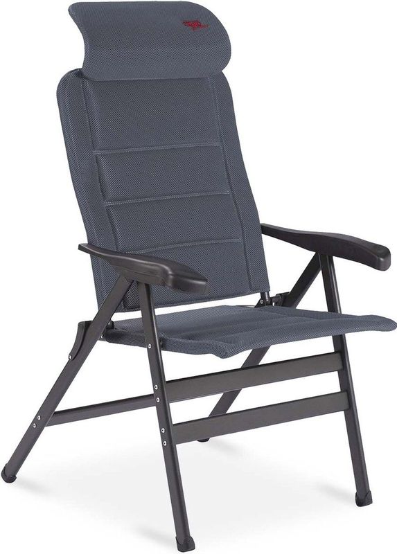 Crespo - AP-238 Air-Deluxe - Tuinstoel - Grijs - Geanodiseerd H-frame