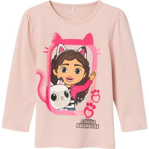 NAME IT NMFNESSIE GABBY LS TOP NOOS VDE Meisjes T-shirt - Maat 116