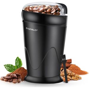 Aigostar Breath 30CFR - Elektrische Koffiemolen - Koffiebonen maler - Kruidenmolen - Coffee Grinder - Zwart