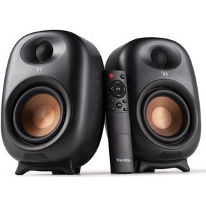 Audizio RS80 - Boekenplank Speakers - Donkergrijs - Bluetooth - 160W