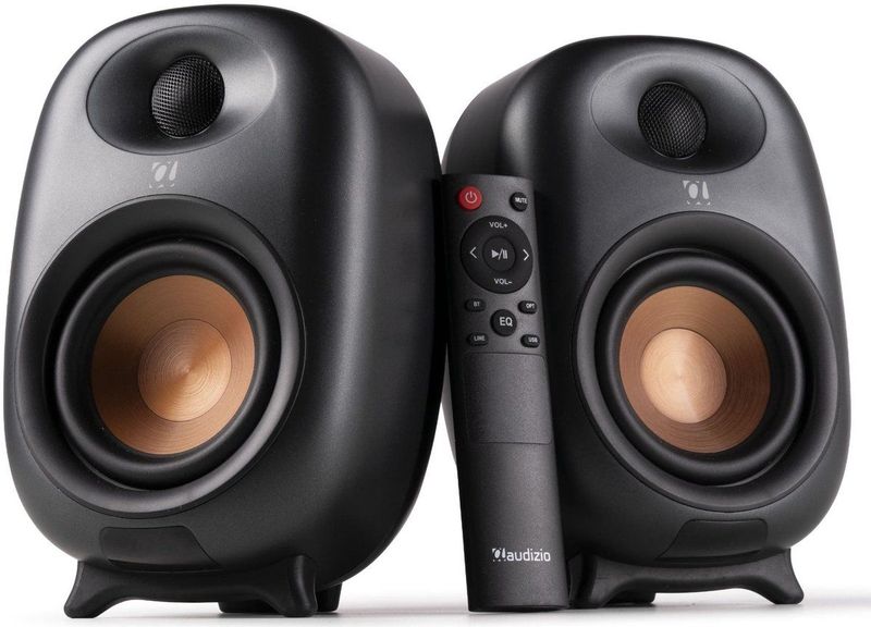 Audizio RS80 - Boekenplank Speakers - Donkergrijs - Bluetooth - 160W