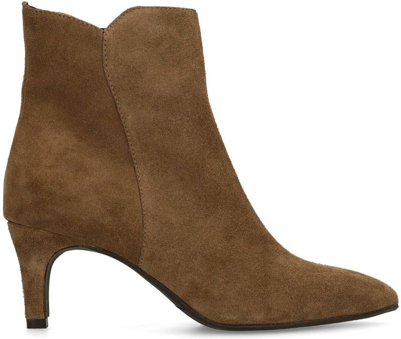 Manfield - Enkellaarsjes - Taupe - Suède