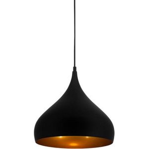 Fantasia hanglamp Ronin - Zwart - Goud - Dimbaar - Exclusief E27 LED lamp - Dia 32cm
