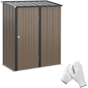 Stalen Gereedschapsschuur Tuinkast / Balkonkast 100x103x160 cm - Bruin