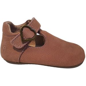 ShoesMe - BP24W 003-C - Sneakers - Roze - Leder - Klittenbandsluiting