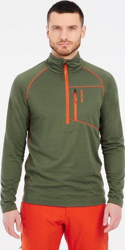 Protest Prtkody – Skipully Heren – Lange mouwen – 1/4 rits – Thyme