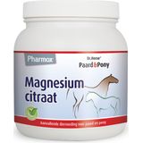 Pharmox Paard & Pony Magnesiumcitraat | Goed voor de werking van de spieren | Behoud van sterke botten | Paarden supplementen | 500 gram