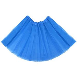 Vintage Tutu Rok voor Dames - 3-Laagse Bubbeldans Rok voor Feest en Halloween - Blauw - Eén Maat