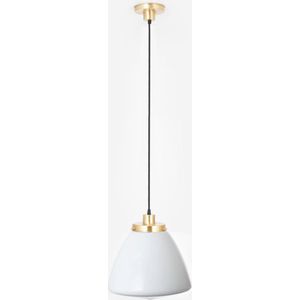 Art Deco Trade - Hanglamp aan snoer Schoolbol Large 20's Messing