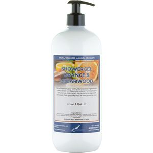 Douchegel Sweet Orange & Cedarwood 1 liter - met gratis pomp - showergel