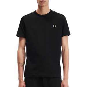 Fred Perry Contrast Tape Ringer T-Shirt Black/Warm Stone