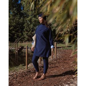 Burkini 3-delig – Donkerblauw – UV-werend & Ademend – Modest Swimwear – S/M – Ravishing Belle