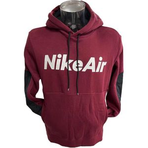 Nike Fleece Pullover (Bourdeaux / Wit) - Maat M