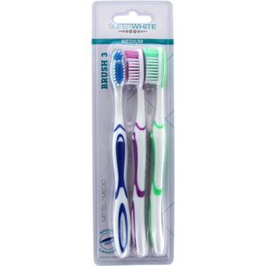 Superwhite - Original Brush 3 - Tandenborstel - Medium - Hoogwaardige Nylon Borstelharen