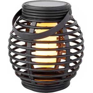 Lumineo - Ronde solar lantaarn (met vlam-effect)