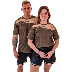 Proma Sports - Endurance Shirt - Brush Khaki/Gold - XS - Unisex - Tennis - Padel - Football - Teamsports - Fitness - Esports