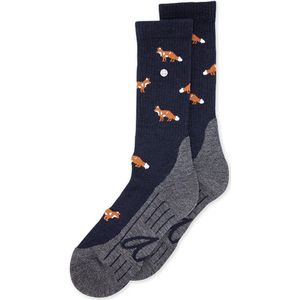 Alfredo Gonzales Wandelsok Wol Foxy AG-SK-HIKE-04 109 Navy/Brown/Grey XS(35-37)