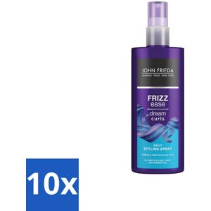 John Frieda – Styling Spray – Frizz Ease Dream Curls Daily – Krulverzorging – 200 ml - Bulkverpakking - 10 stuks