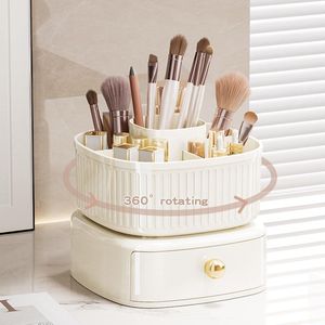 Stijlvolle 360 Graden Draaibare Cosmetica-organizer met Ruime Lade voor Slaapkamer en Badkamer